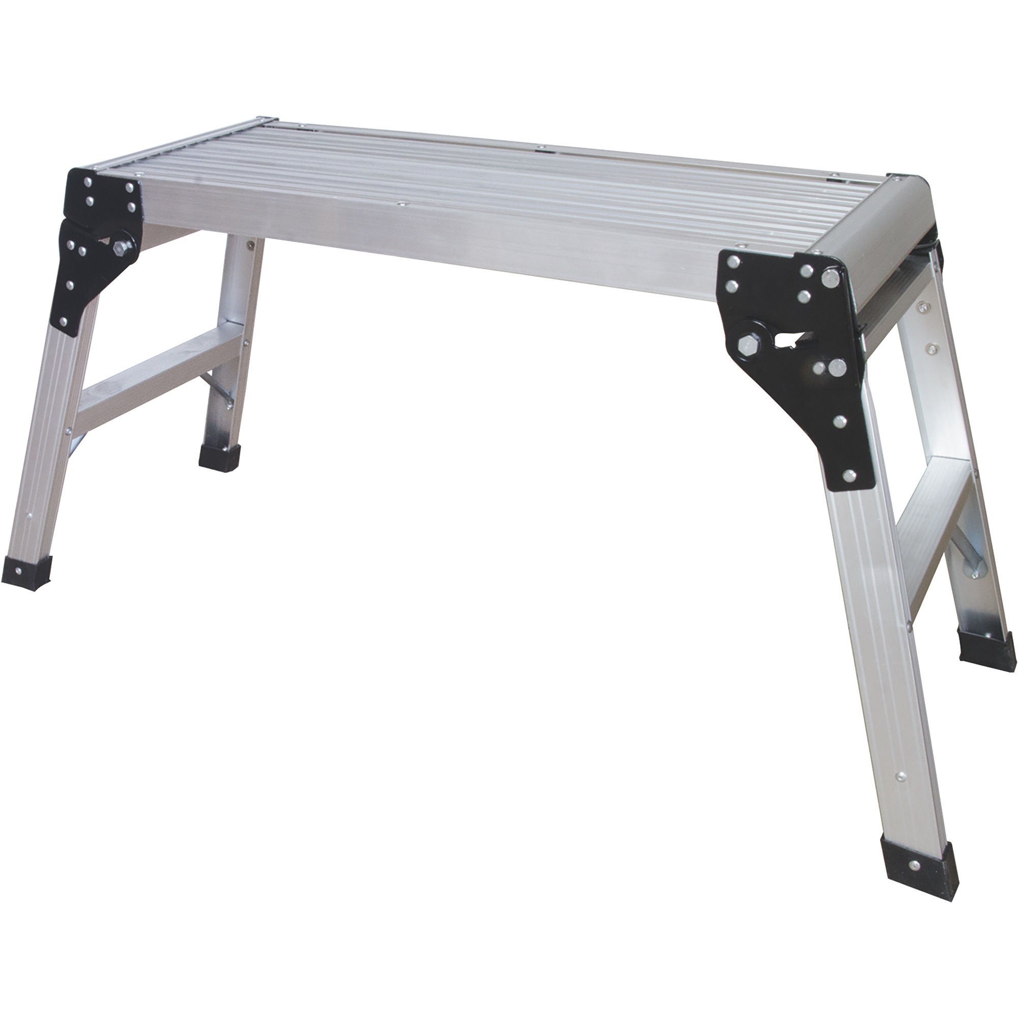 Metaltech 30in. Aluminum Portable Work Platform, 225-Lb. Capacity, 16in.L x 43in.W x 20in.H, Model# E-PWP7000AL